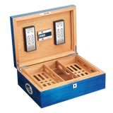 200 Stick Deluxe Humidor Blue Piano Finish