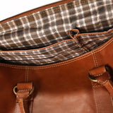 Fuente The OpusX Society Italian Leather Duffel Bag - Olive